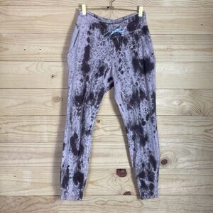 Lululemon warm down jogger marble dyed brown size 8